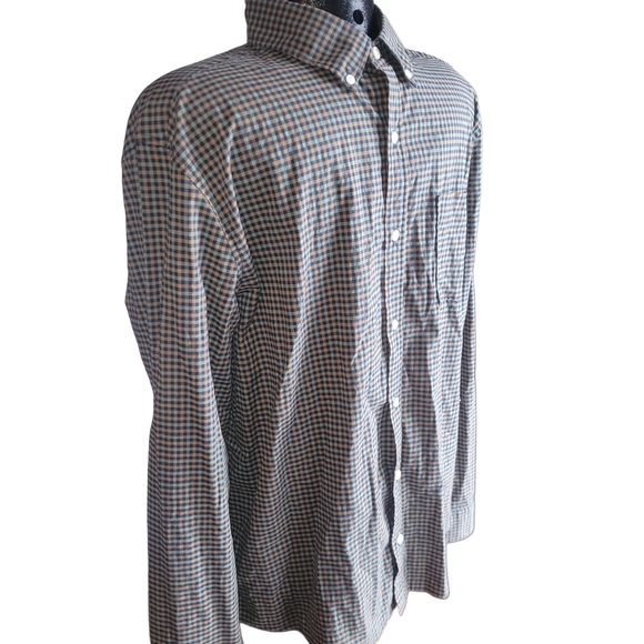 Denver Hayes Mens Multi Colored Plaid Shirt L - Picture 2 of 5